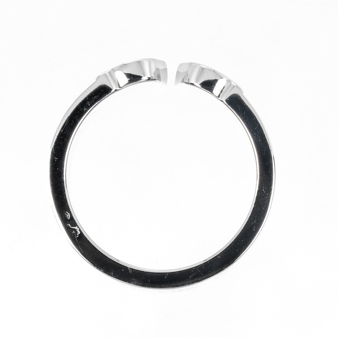 CARTIER Ring K18 white gold White gold Christmas 2000 2C Happy Birthday Women Used Authentic