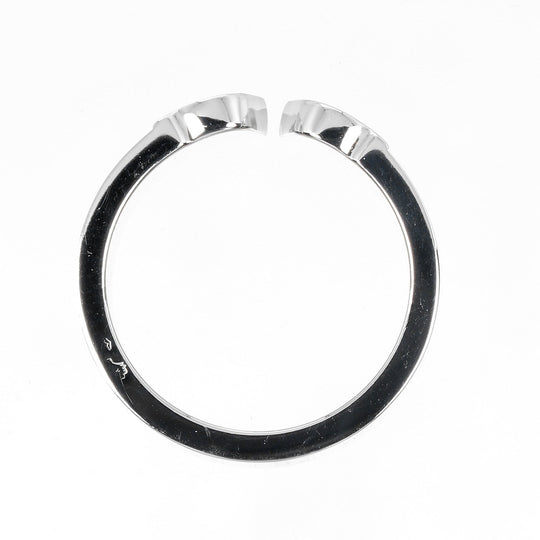 CARTIER Ring K18 white gold White gold Christmas 2000 2C Happy Birthday Women Used Authentic