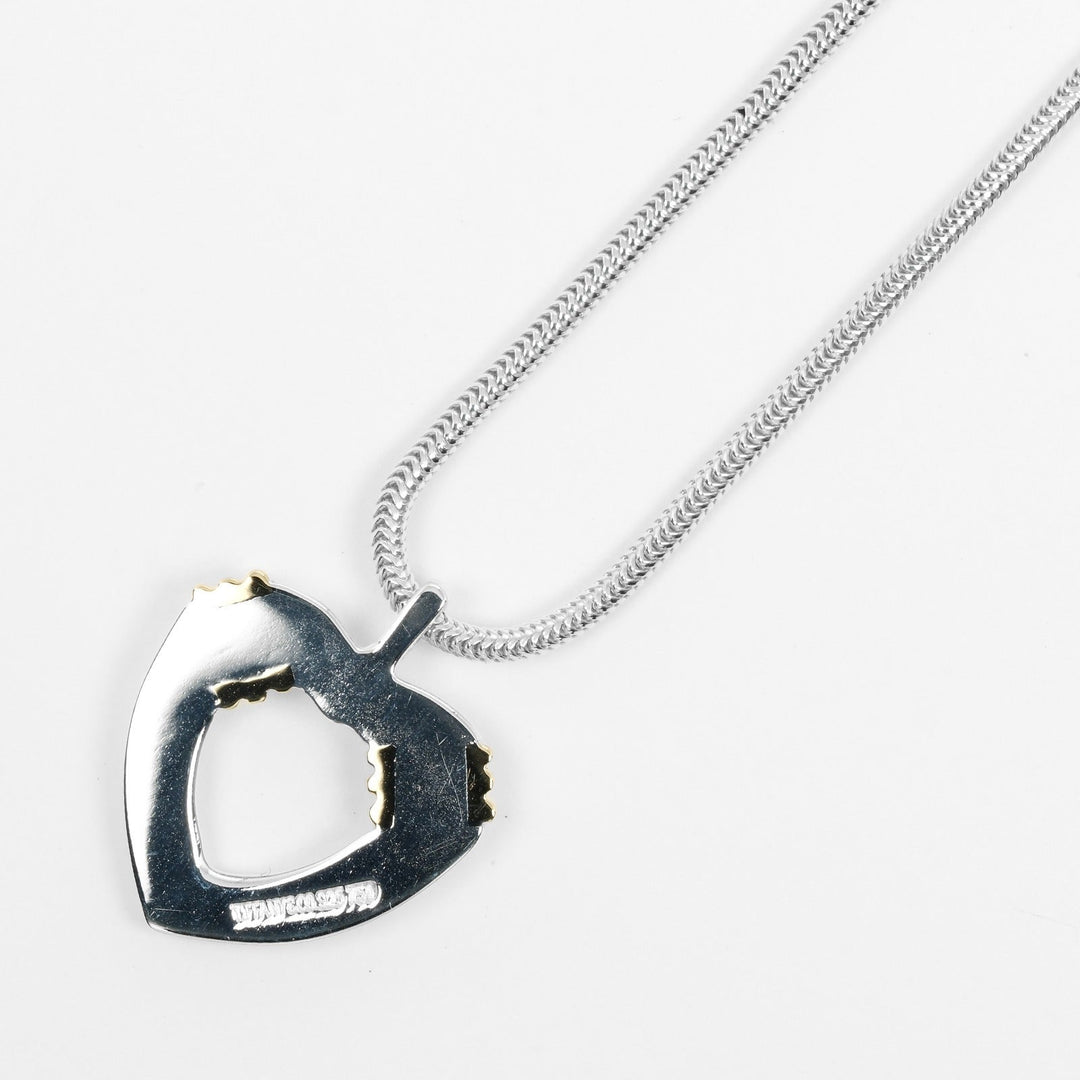 TIFFANY&Co. Necklace Silver925, K18 Gold Silver Snake Chain heart Women Used Authentic