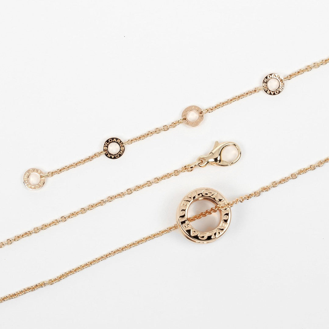 BVLGARI Necklace K18 Pink Gold gold Be zero one