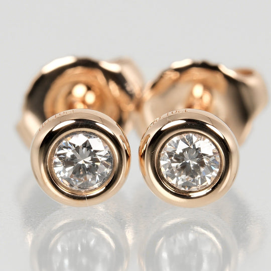 TIFFANY&Co. Pierce K18 pink gold, diamond gold 0.10ctx2 By the yard Women Used Authentic