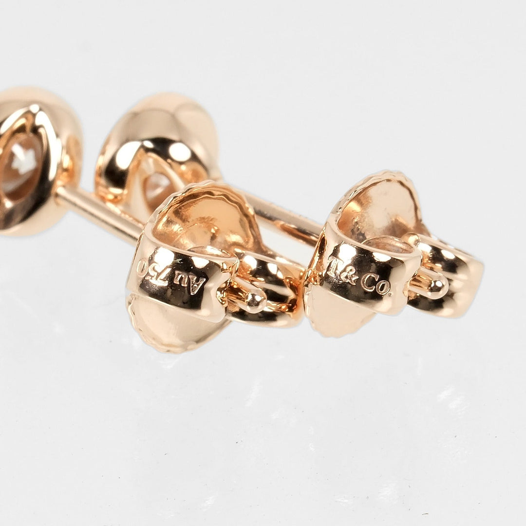 TIFFANY&Co. Pierce K18 pink gold, diamond gold 0.10ctx2 By the yard Women Used Authentic