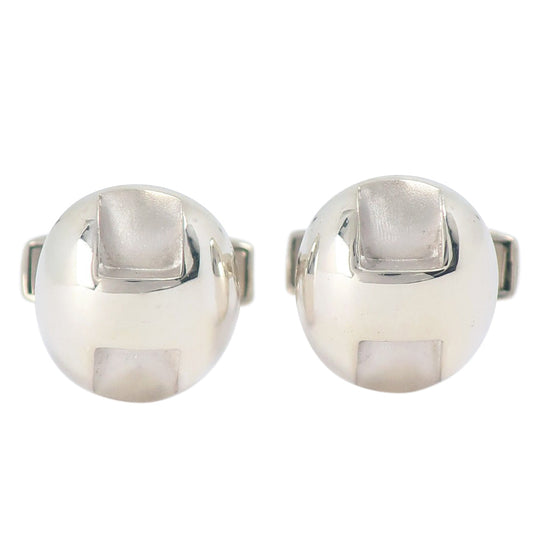 HERMES cuffs Silver925 Silver mens Used Authentic