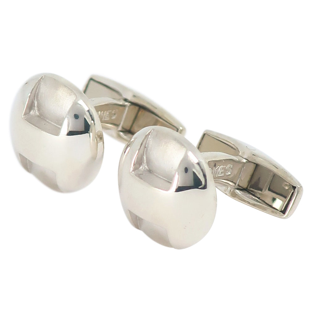 HERMES cuffs Silver925 Silver mens Used Authentic