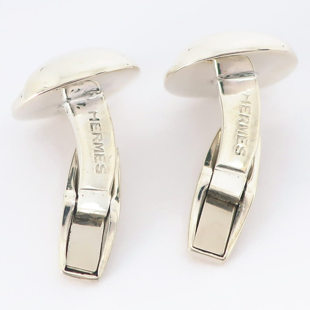 HERMES cuffs Silver925 Silver mens Used Authentic