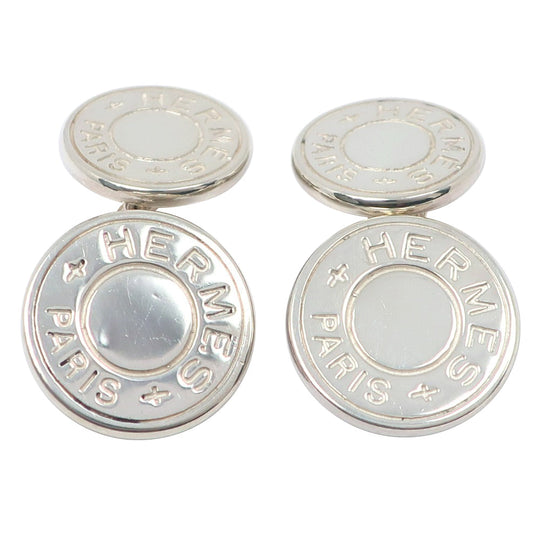HERMES cuffs Silver925 Silver Serie mens Used Authentic