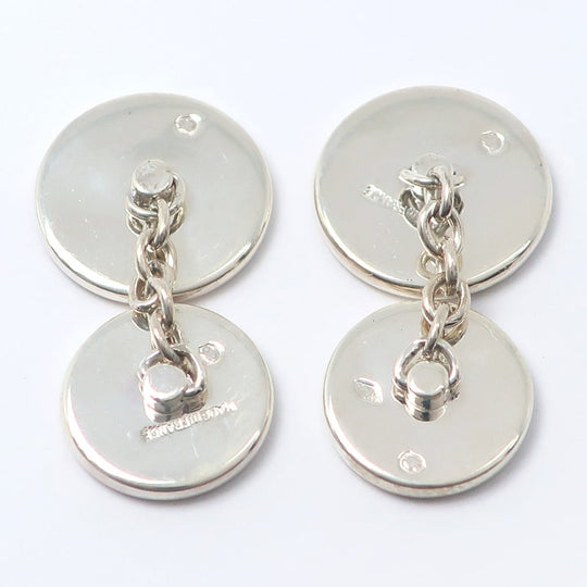 HERMES cuffs Silver925 Silver Serie mens Used Authentic
