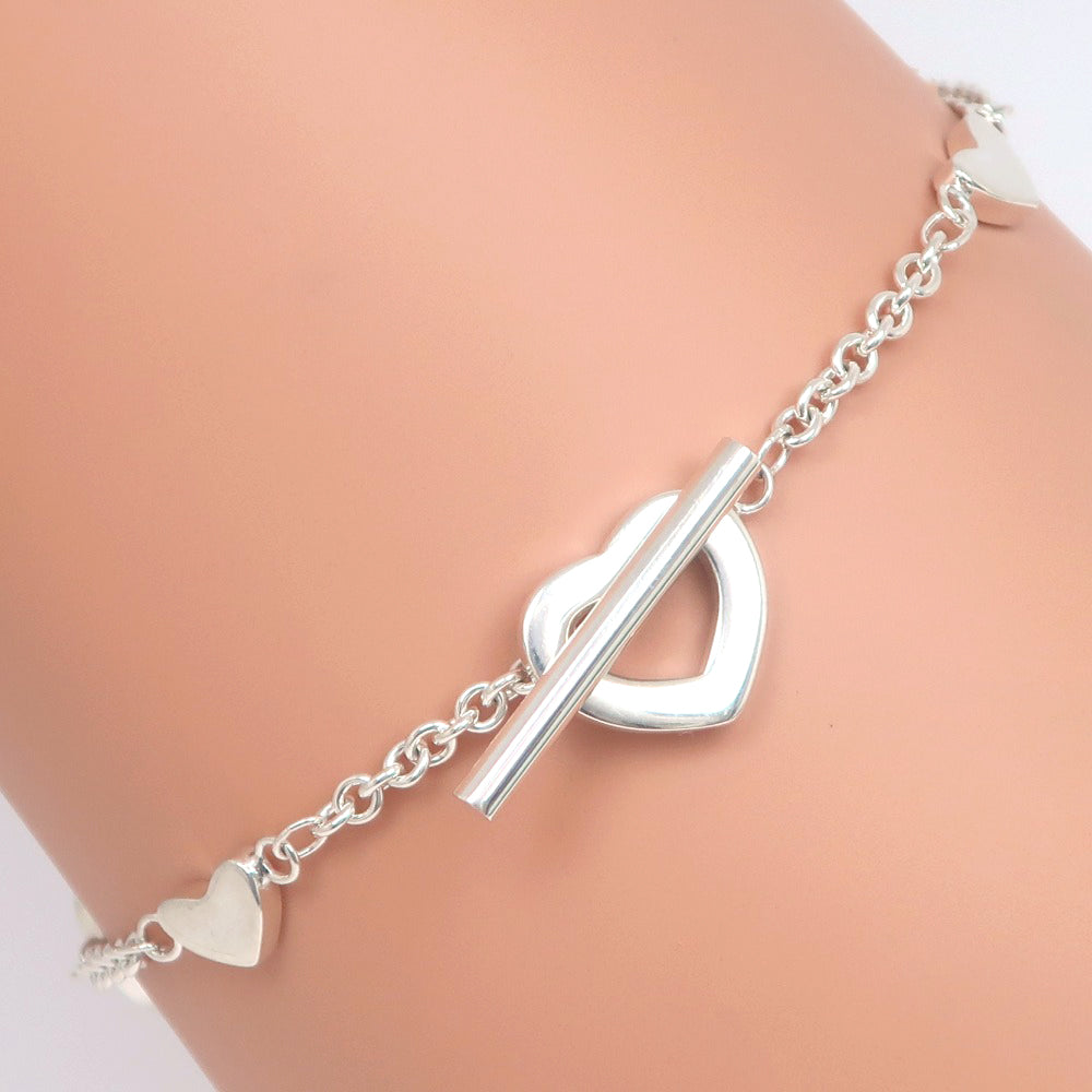 TIFFANY&Co. bracelet Silver925 Silver Heart link Women Used Authentic