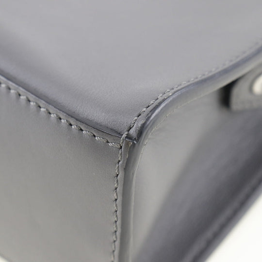 FENDI Handbag 7M0238O7B leather gray 2WAYShoulder mini messenger Women Used Authentic