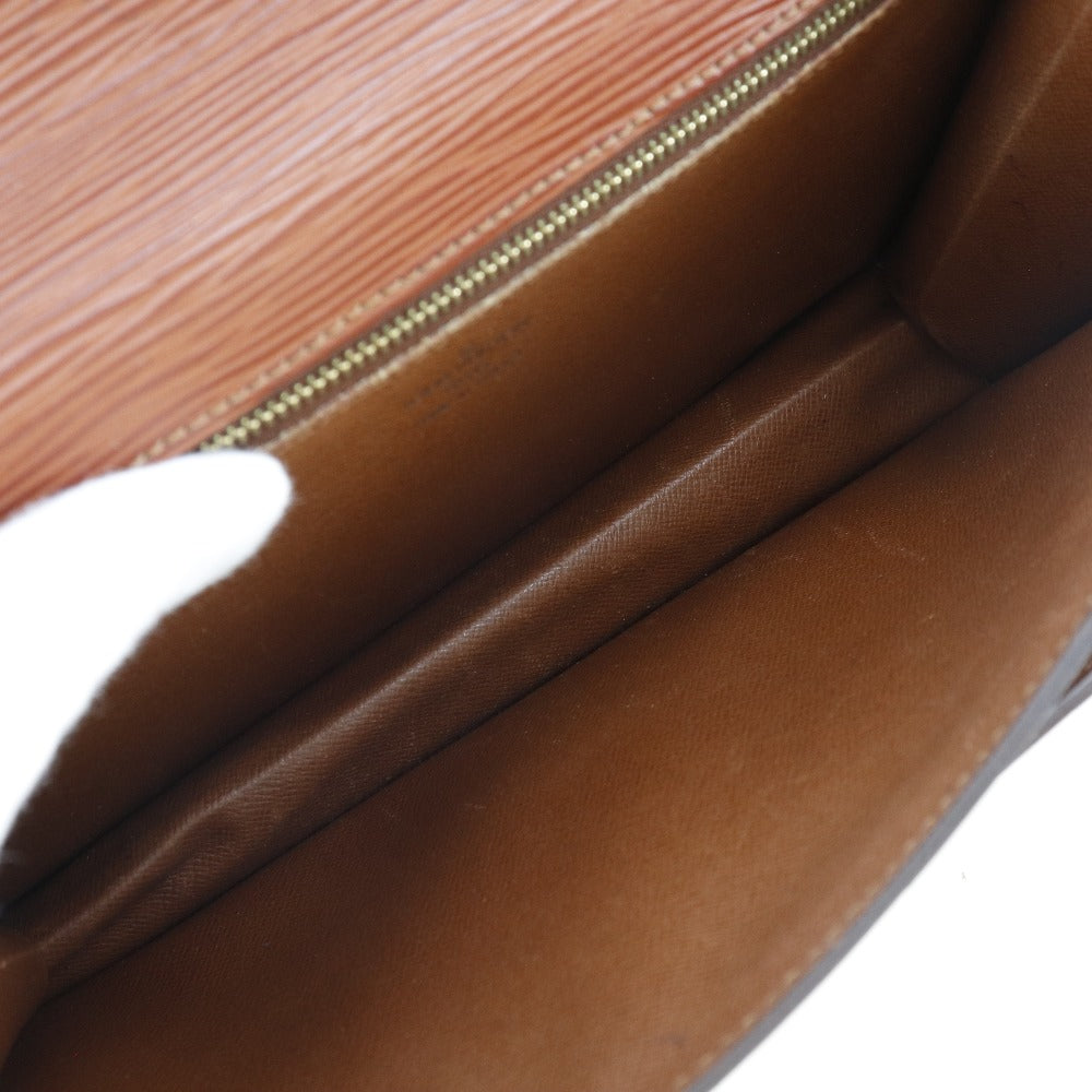 LOUIS VUITTON business bag Epi Leather Brown Serie Dragonne mens Used Authentic