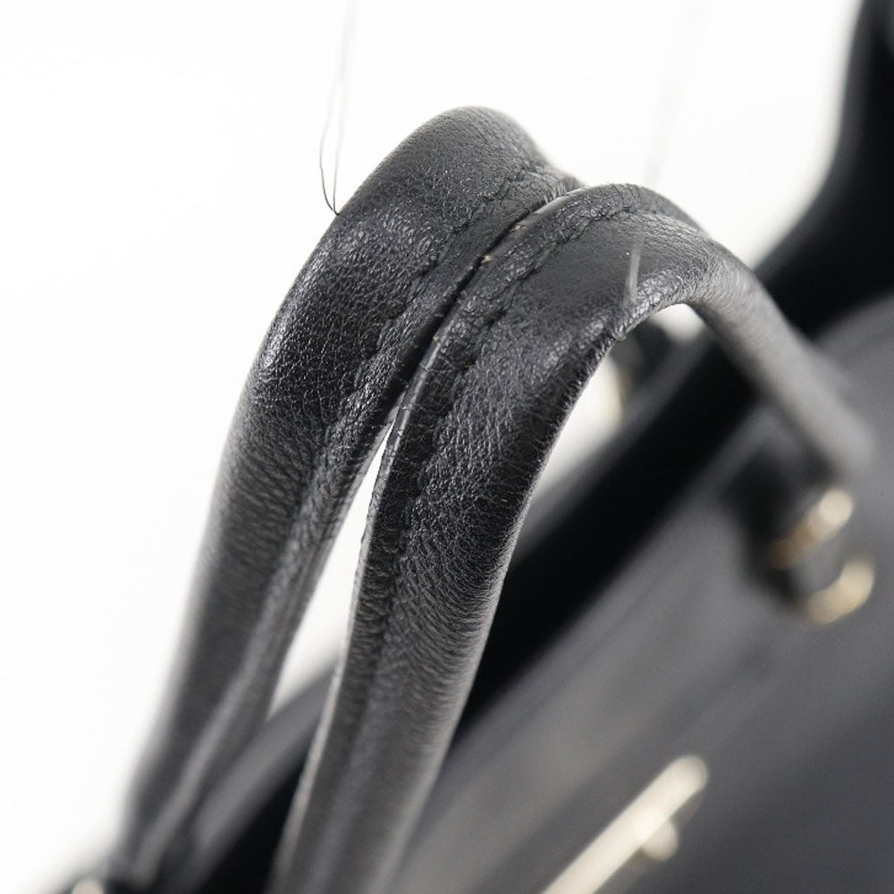 BALENCIAGA Tote Bag 387480 leather black Paper tote Women(Unisex) Used Authentic