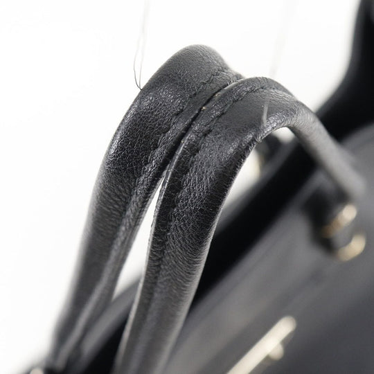 BALENCIAGA Tote Bag 387480 leather black Paper tote Women(Unisex) Used Authentic