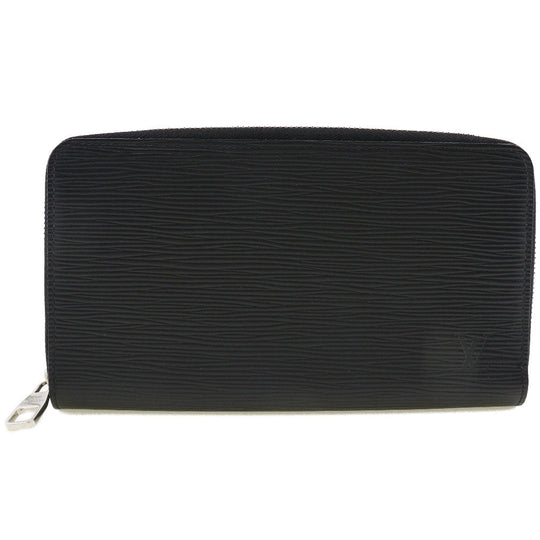 LOUIS VUITTON Long Wallet Purse M60632 Epi Leather black Zippy Organizer mens Used Authentic