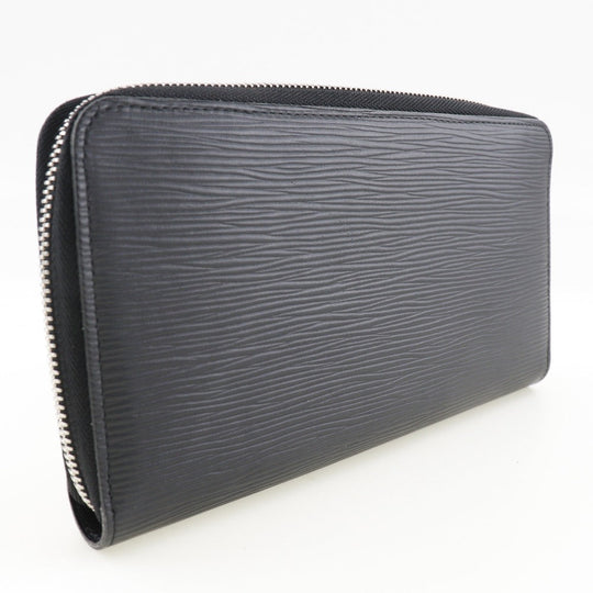 LOUIS VUITTON Long Wallet Purse M60632 Epi Leather black Zippy Organizer mens Used Authentic