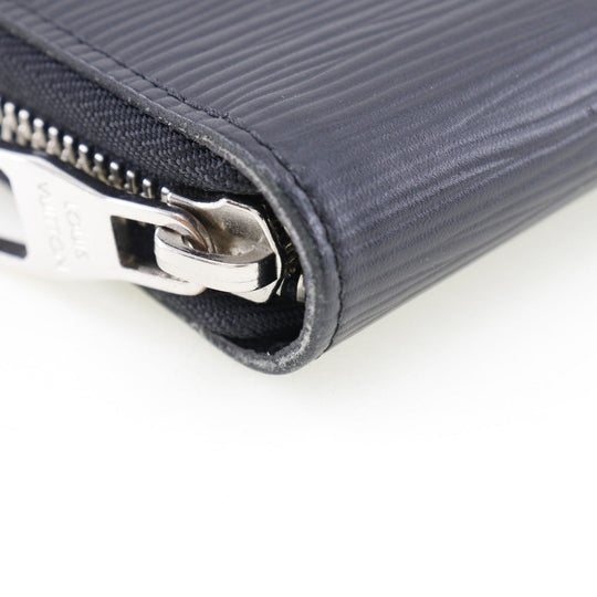 LOUIS VUITTON Long Wallet Purse M60632 Epi Leather black Zippy Organizer mens Used Authentic