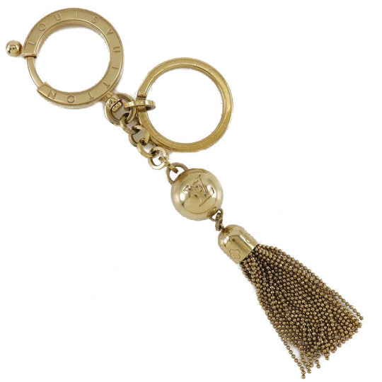 LOUIS VUITTON key ring M65997 Plated Gold gold Key ring Bag charm Portocre Swing unisex(Unisex) Used Authentic