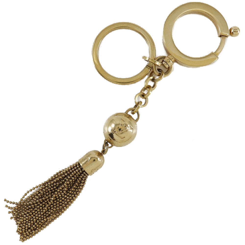 LOUIS VUITTON key ring M65997 Plated Gold gold Key ring Bag charm Portocre Swing unisex(Unisex) Used Authentic