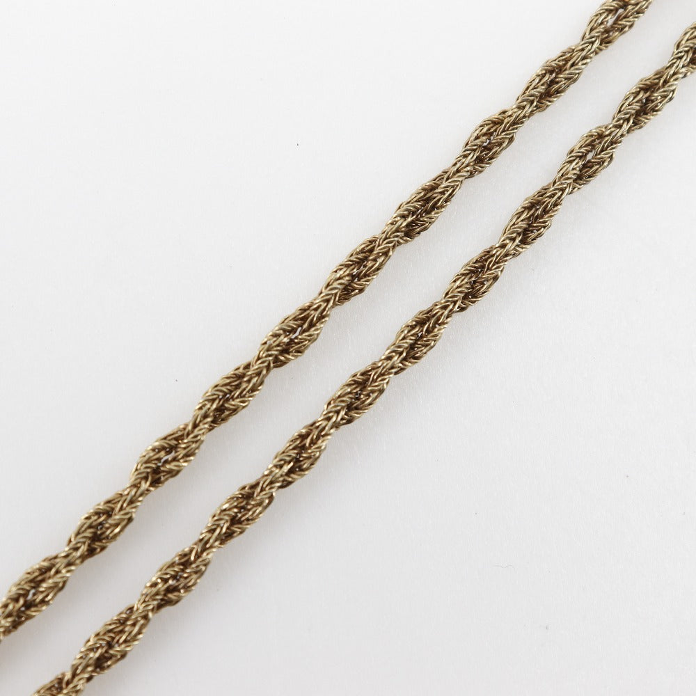 Christian Dior Necklace Plated Gold gold Lariet Women Used Authentic