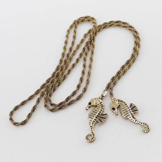 Christian Dior Necklace Plated Gold gold Lariet Women Used Authentic