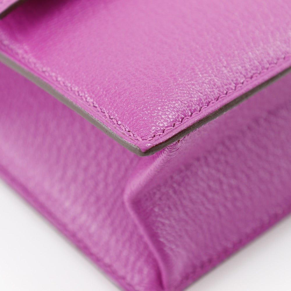 HERMES Clutch bag Shave purple C PN 005 IT Veru Women Used Authentic