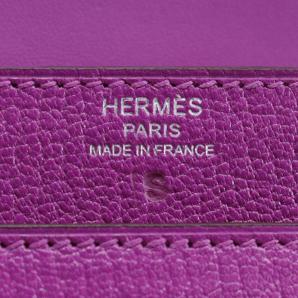 HERMES Clutch bag Shave purple C PN 005 IT Veru Women Used Authentic