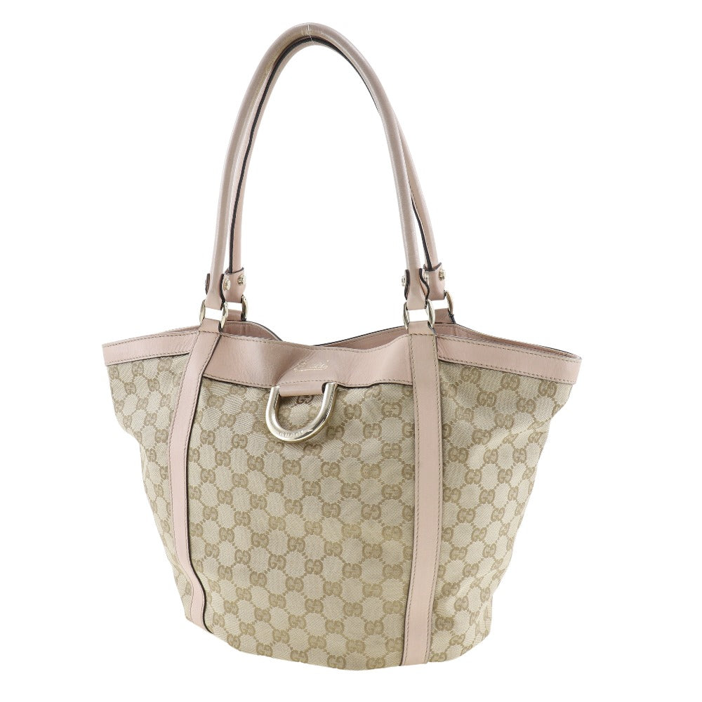 GUCCI Handbag GG canvas beige Women Used Authentic