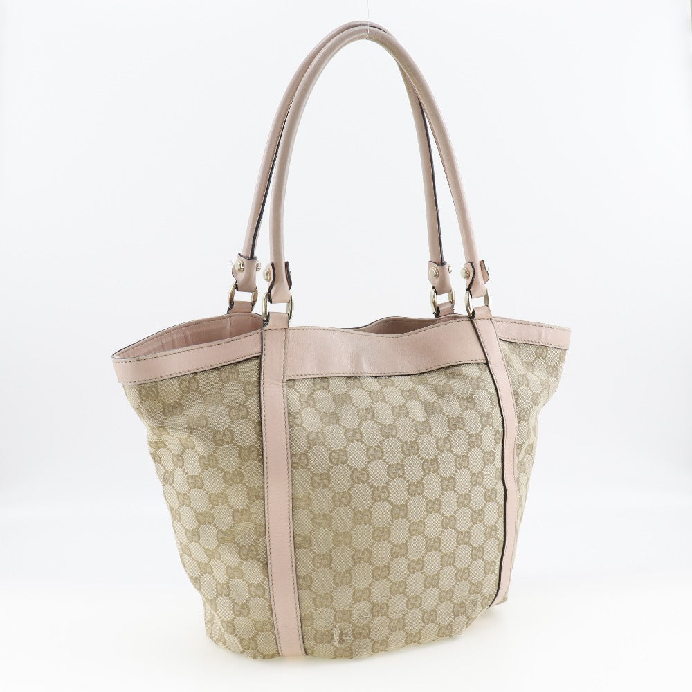GUCCI Handbag GG canvas beige Women Used Authentic