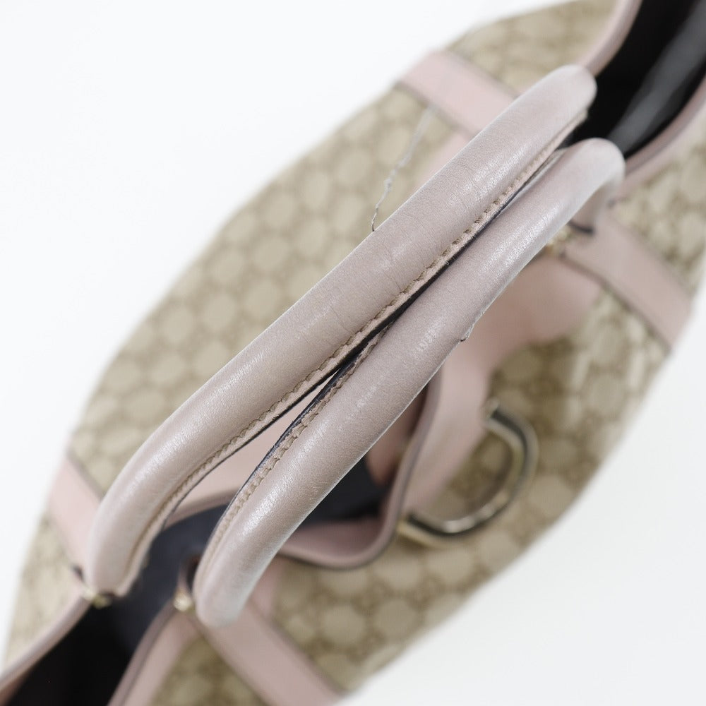 GUCCI Handbag GG canvas beige Women Used Authentic