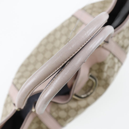 GUCCI Handbag GG canvas beige Women Used Authentic
