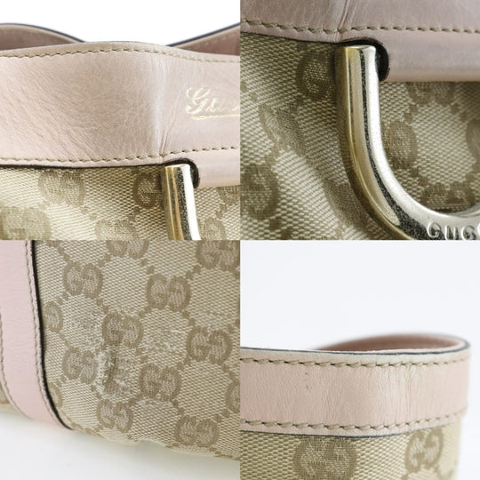 GUCCI Handbag GG canvas beige Women Used Authentic