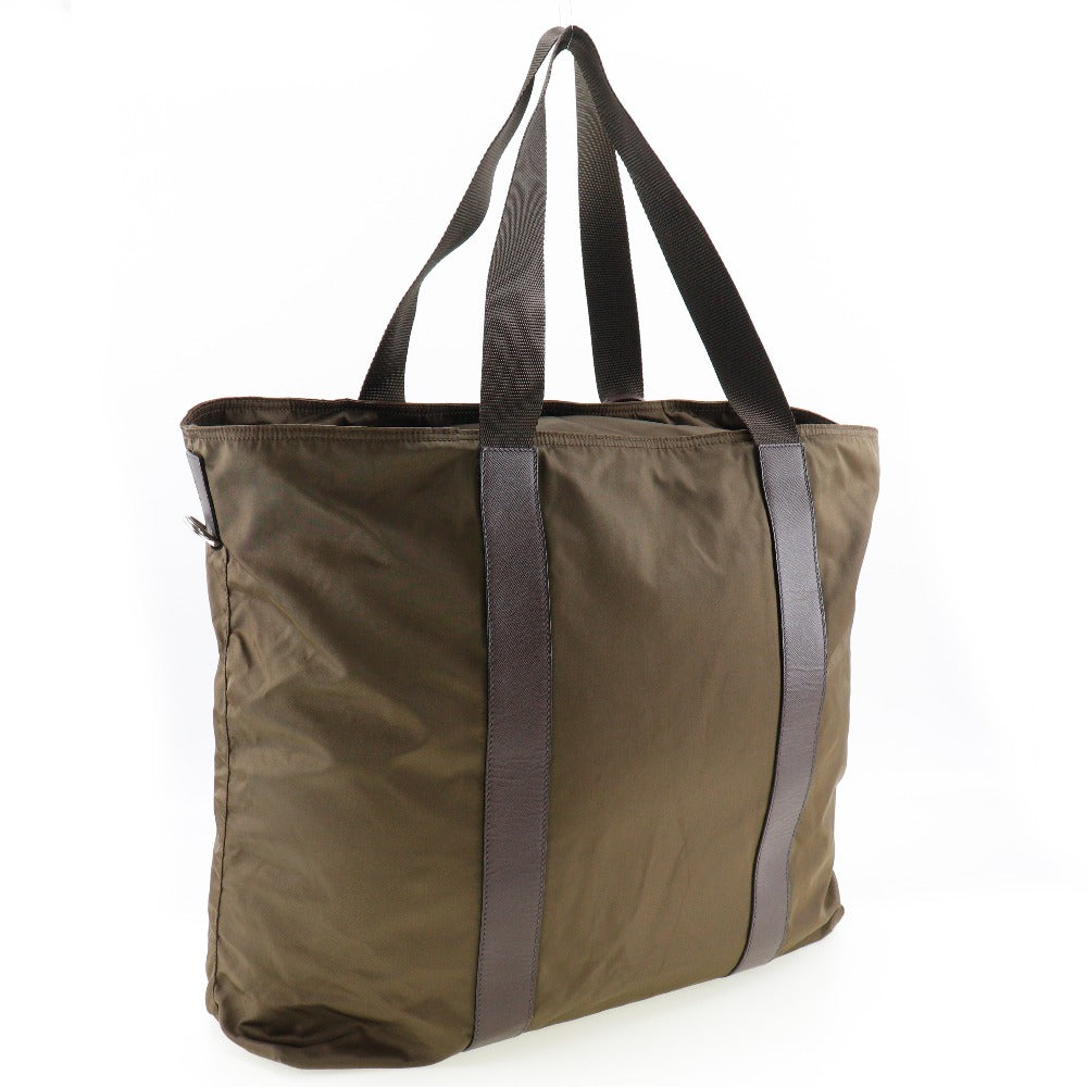 PRADA Boston Duffel bag Nylon khaki Women(Unisex) Used Authentic