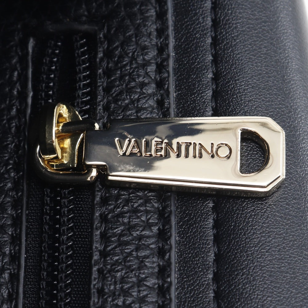 Valentino Shoulder Bag VBS5A803 leather black Alexia Women Used Authentic