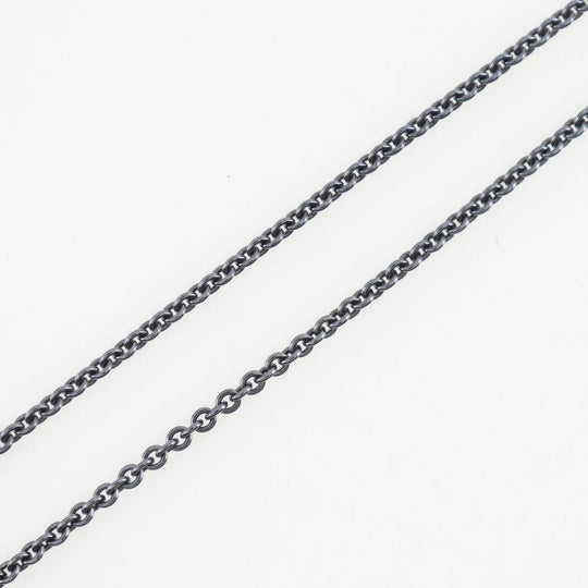 HERMES Necklace Silver925 gray Eva - Chene Dunkle Women Used Authentic