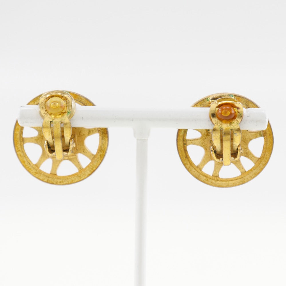 CHANEL Earring Plated Gold gold Women Used Authentic