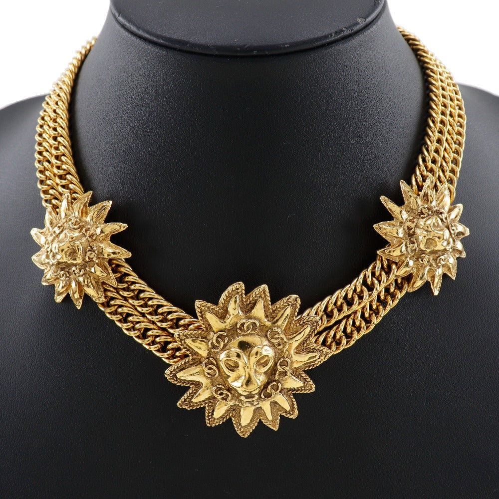 CHANEL Necklace Plated Gold gold Women Used Authentic