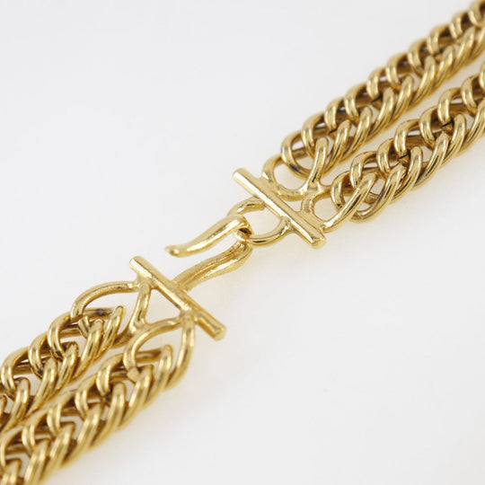 CHANEL Necklace Plated Gold gold Women Used Authentic