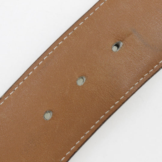 HERMES belt Calfskin black H belt unisex(Unisex) 72 Used Authentic