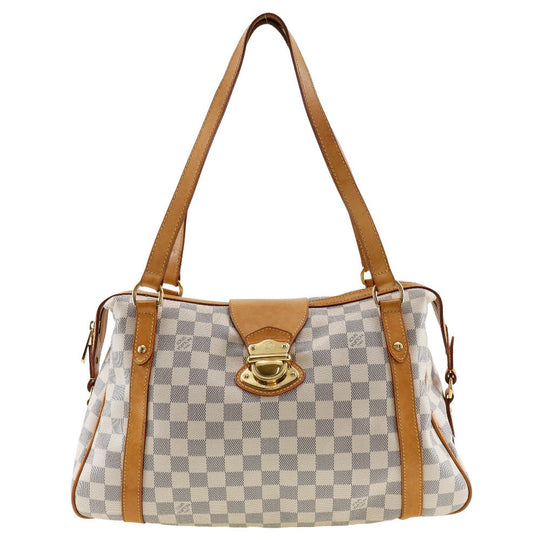 LOUIS VUITTON Shoulder Bag N42220 Damier Azur Canvas white Stresa PM Women Used Authentic