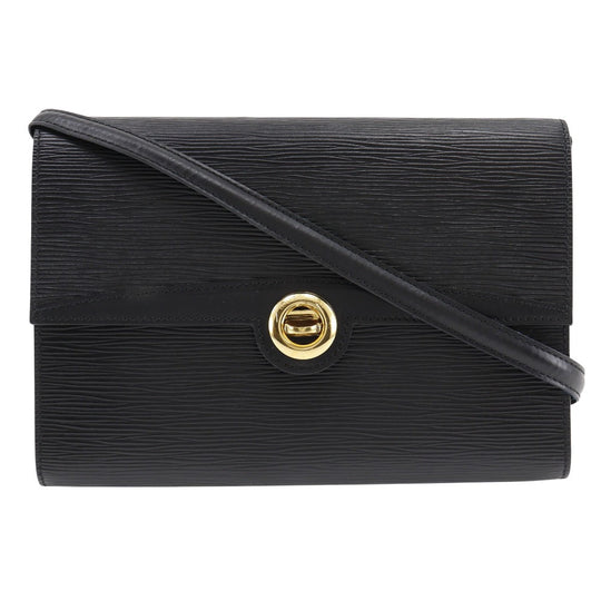 LOUIS VUITTON Shoulder Bag M52572 Epi Leather black 2-way clutch Arche Pochette Women Used Authentic