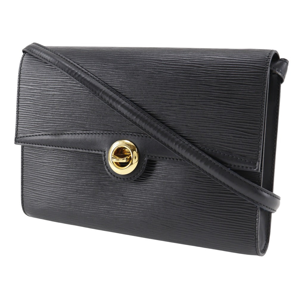 LOUIS VUITTON Shoulder Bag M52572 Epi Leather black 2-way clutch Arche Pochette Women Used Authentic