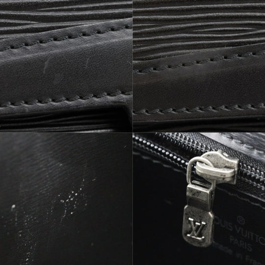 LOUIS VUITTON Shoulder Bag M52572 Epi Leather black 2-way clutch Arche Pochette Women Used Authentic
