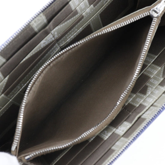 HERMES Long Wallet Purse Epsom Blue Azap long silk in Women Used Authentic