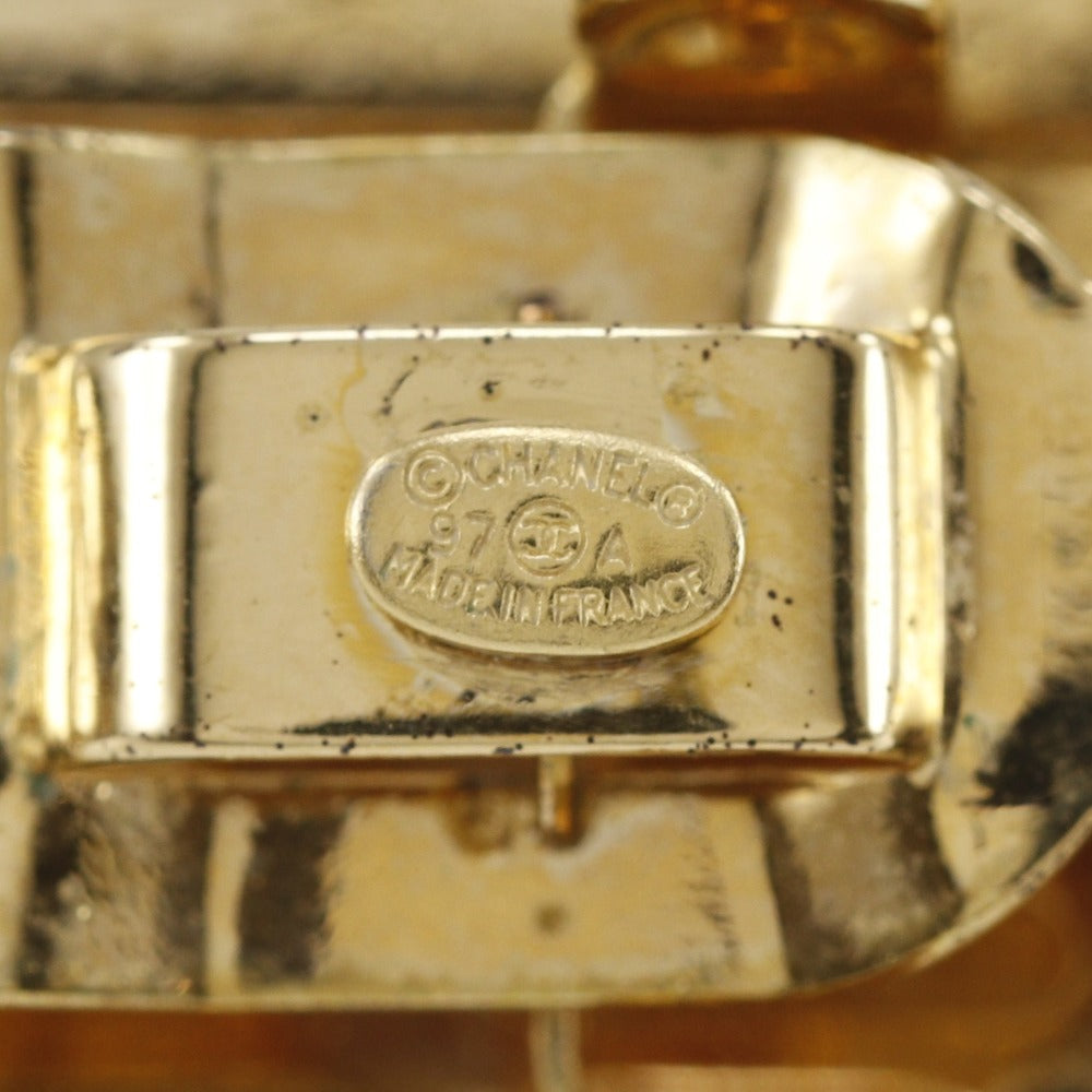 CHANEL Valletta Plated Gold gold Women Used Authentic