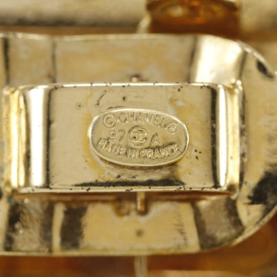 CHANEL Valletta Plated Gold gold Women Used Authentic