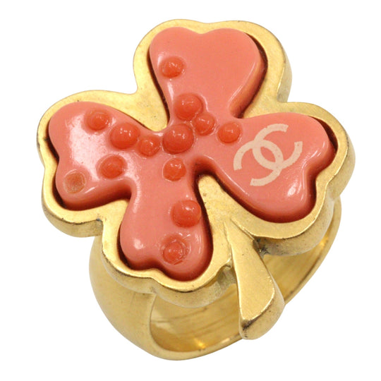 CHANEL Ring Plated Gold gold Women Used Authentic