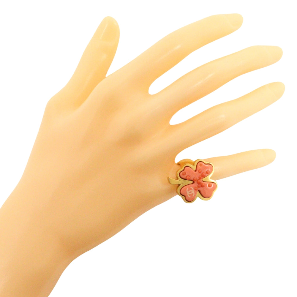 CHANEL Ring Plated Gold gold Women Used Authentic