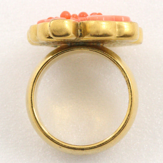 CHANEL Ring Plated Gold gold Women Used Authentic