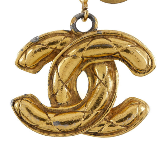 CHANEL key ring Plated Gold gold charm Women Used Authentic