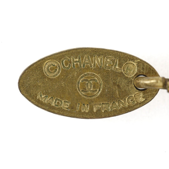 CHANEL key ring Plated Gold gold charm Women Used Authentic