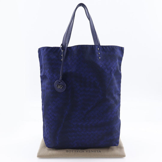 BOTTEGAVENETA Tote Bag Nylon Navy blue Intrusion unisex(Unisex) Used Authentic